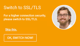 Switch to a Secure Connection Switch to a Secure Connection